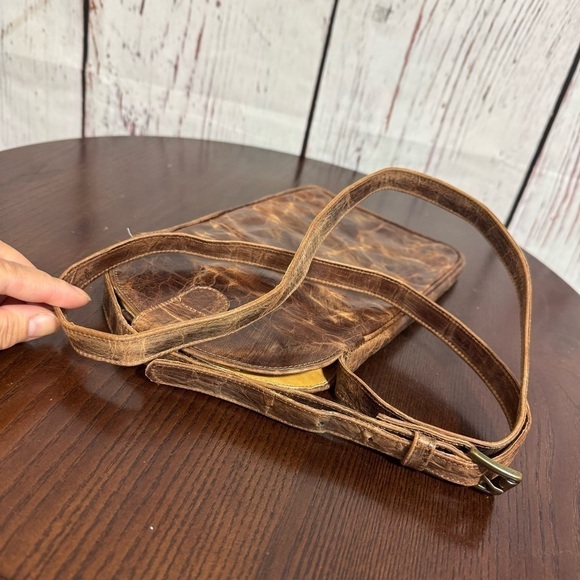 GAME DAY BOOTS Leather  Crossbody Bag  “SFA” Stephen F Austin College Logo EUC - Picture 10 of 13